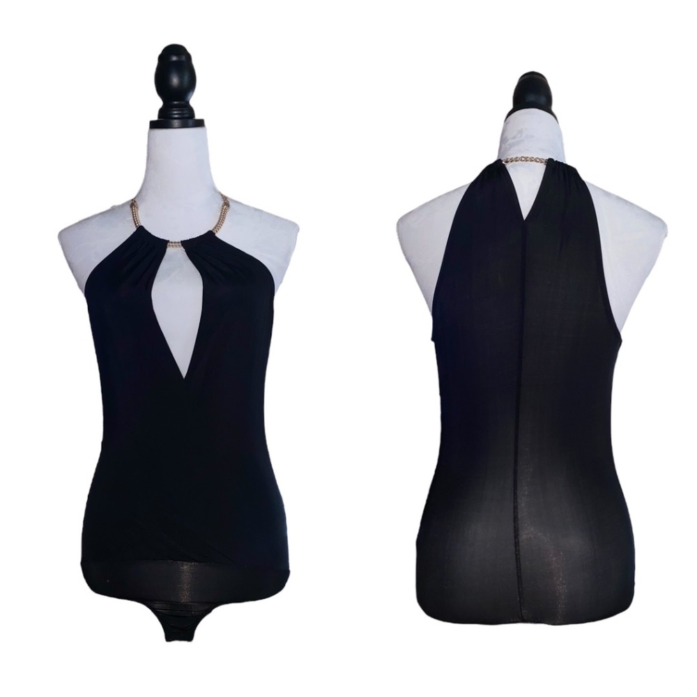 Black Body Suit Top